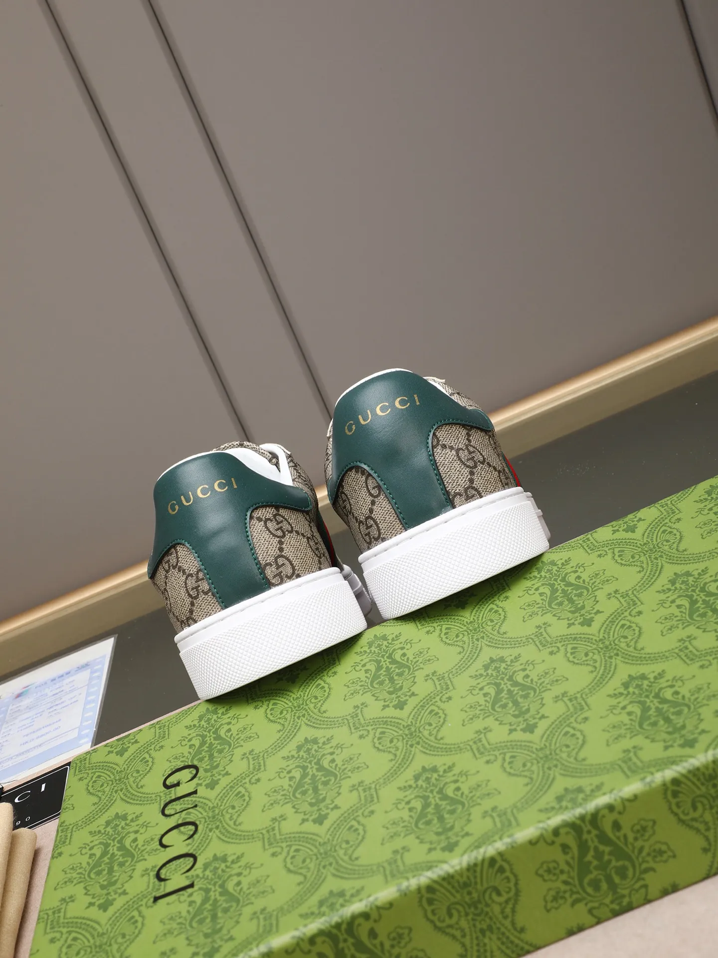 Men's shoes 💰400 [running volume version] GUGGI white shoe series! The fabric is made of imported cowhide➕Gucci special material➕sheep lining➕original rubber outsole, men's size 38-44 (45 can be customized)